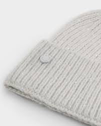 Katie Loxton Sequin Pom Pom Hat in Light Grey