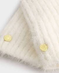 Katie Loxton Ribbed Knitted Gloves in White