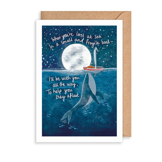 I'LL BE WITH YOU GREETINGS CARD
