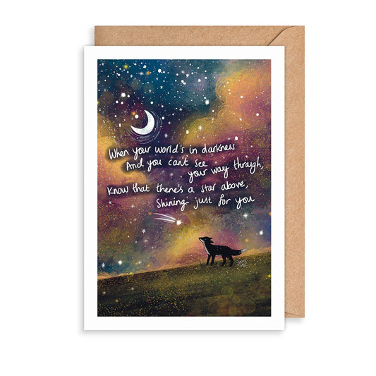 STAR ABOVE GREETINGS CARD