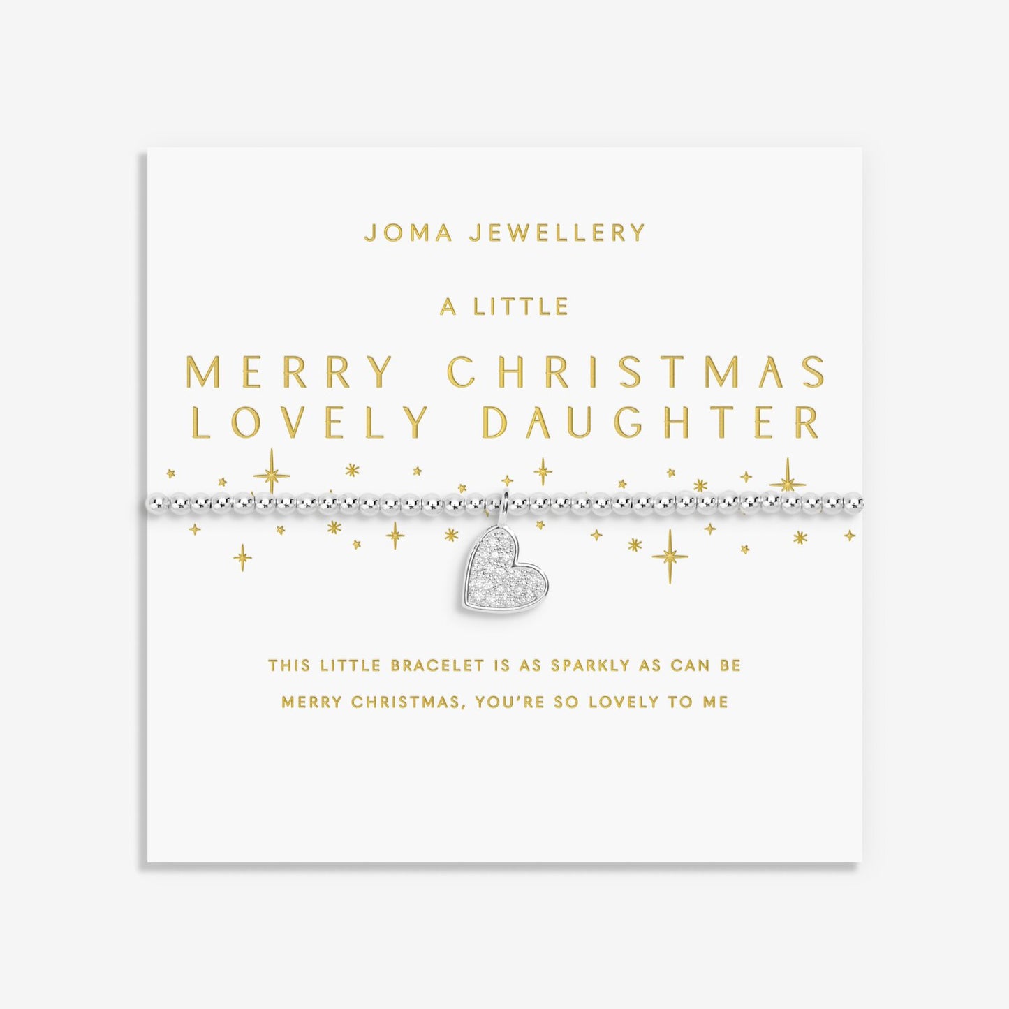 Christmas A Little 'Merry Christmas Lovely Daughter' Bracelet