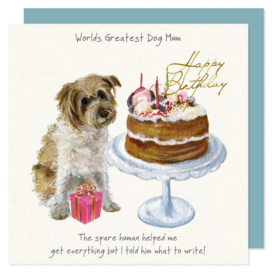 Card - Dog Mum Greetings Card by the Little Dog Laughed