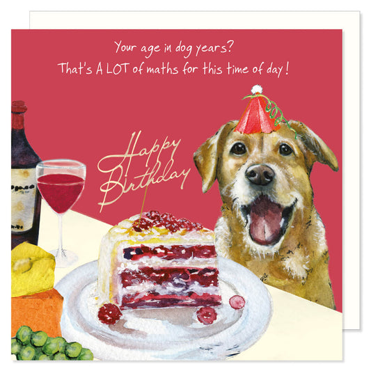 Card -  Yellow Labrador Birthday Card by the Little Dog Laughed