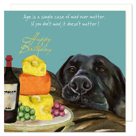 Card -  Black Labrador Birthday Card by the Little Dog Laughed