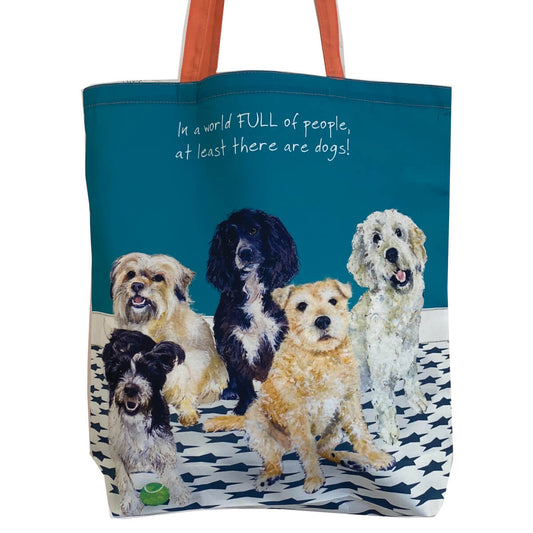 Dog Lovers Packable Tote Bag by The Little Dog Laughed