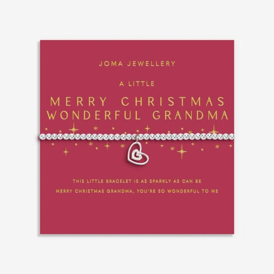 Christmas A Little 'Merry Christmas Wonderful Grandma’ Bracelet