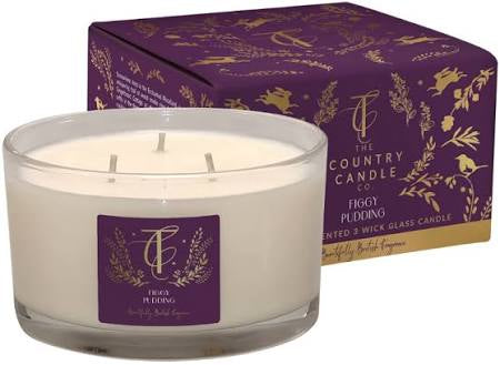 ENCHANTED WOODLAND-FIGGY PUDDING 3 WICK CANDLE