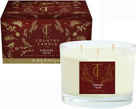 ENCHANTED WOODLAND-FIRESIDE TALES 3 WICK CANDLE