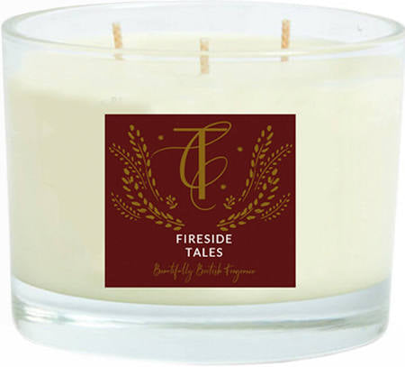 ENCHANTED WOODLAND-FIRESIDE TALES 3 WICK CANDLE