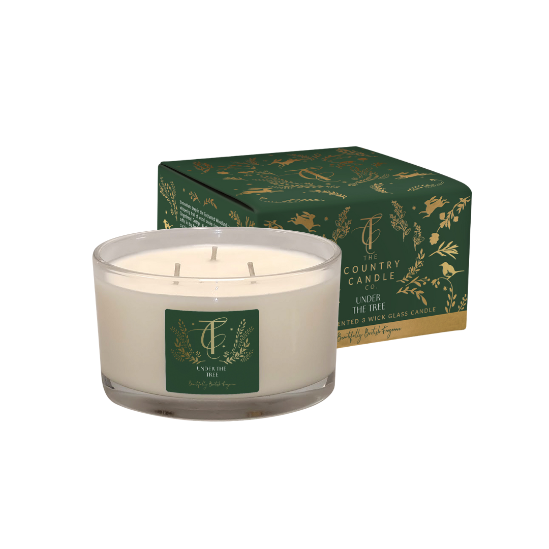 ENCHANTED WOODLAND-UNDER THE TREE 3 WICK CANDLE