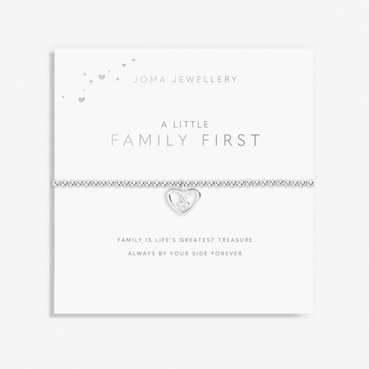 A Little 'Family First' Bracelet in Silver Plating