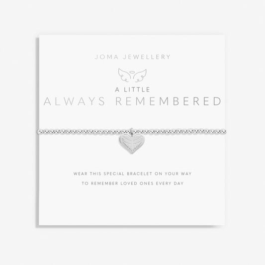 A Little 'Always Remembered' Bracelet in Silver Plating