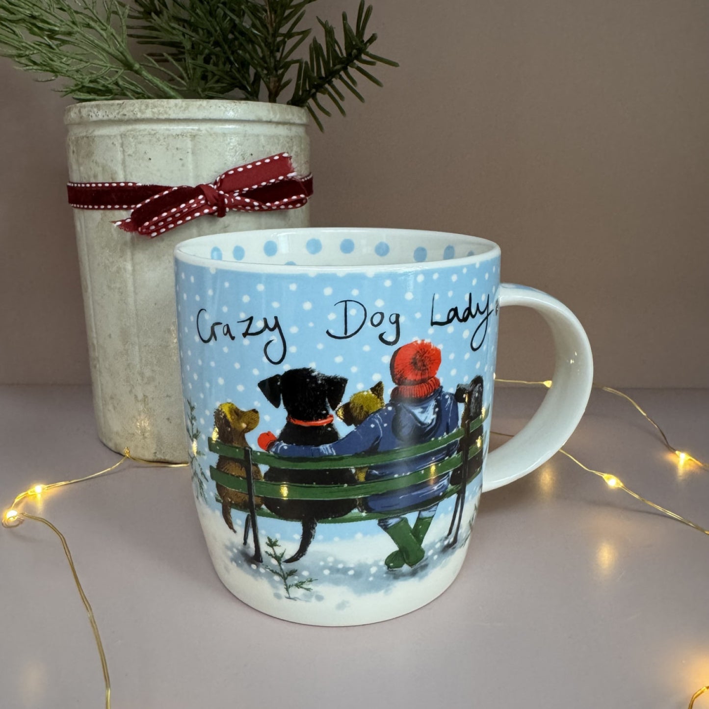 Crazy Dog Lady At Christmas Mug
