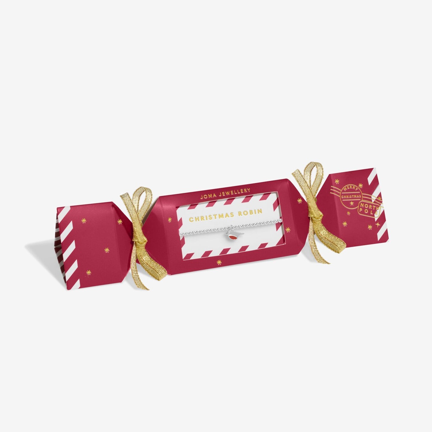 Kids' Christmas Cracker 'Christmas Robin' Bracelet
