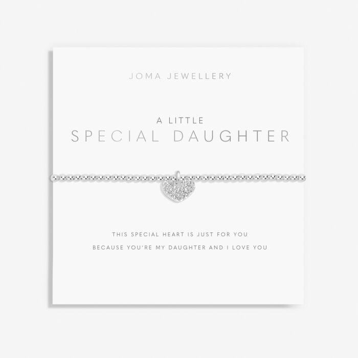 A Little 'Special Daughter' Bracelet in Silver Plating