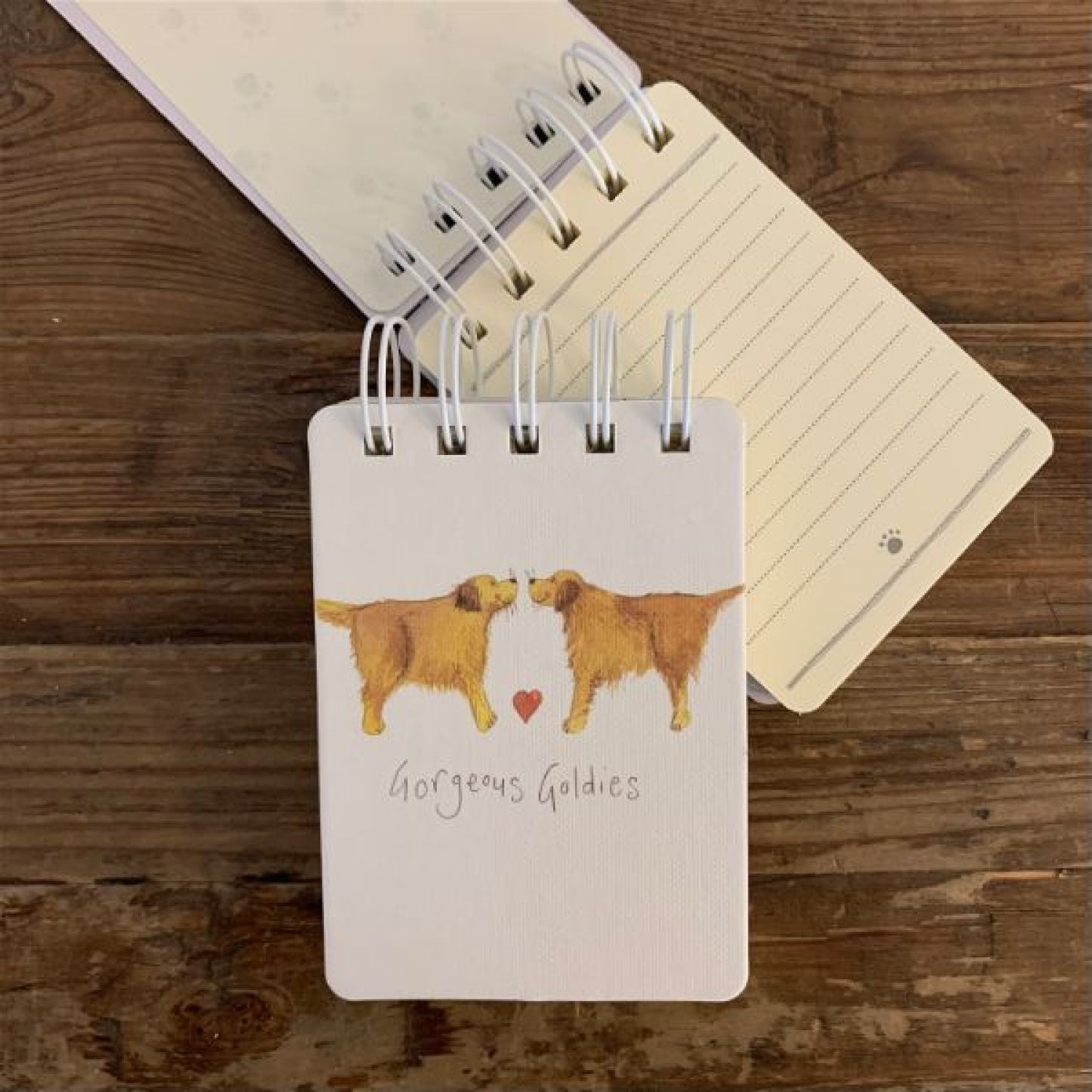 Gorgeous Goldies Small Spiral Notepad