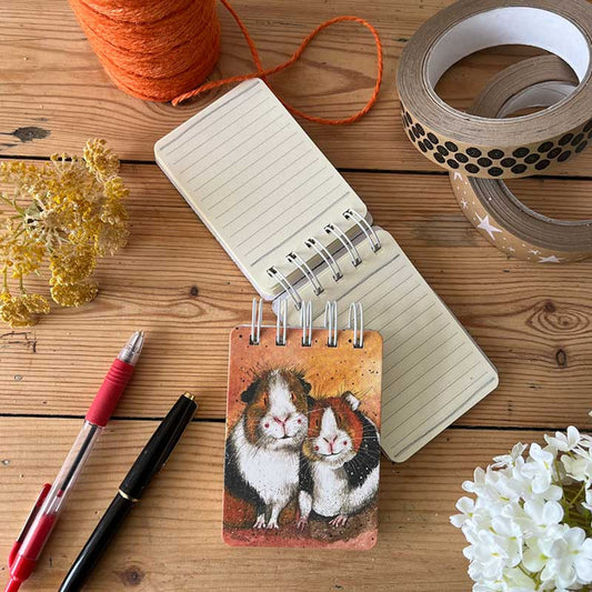 Guinea Pigs Small Spiral Notepad