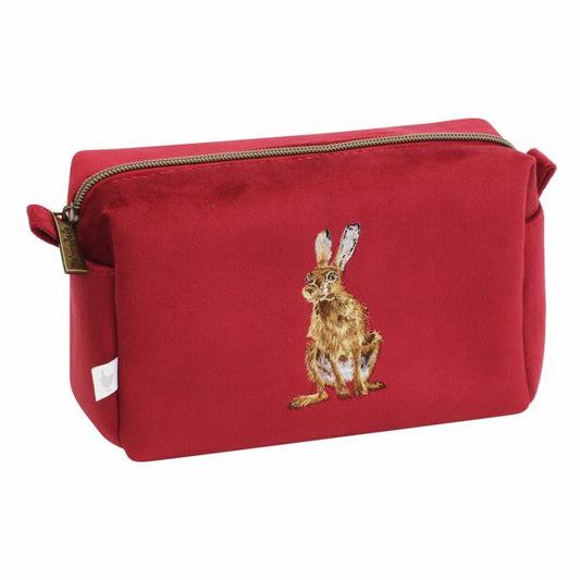 Wrendale ‘Golden Hour’ Embroidered Hare Make Up Bag