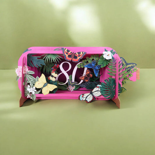 Alljoy Design Party Age 80 Message In A Bottle Card