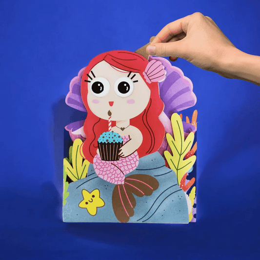 Alljoy Design Mermaid Jiggly Eyes Card