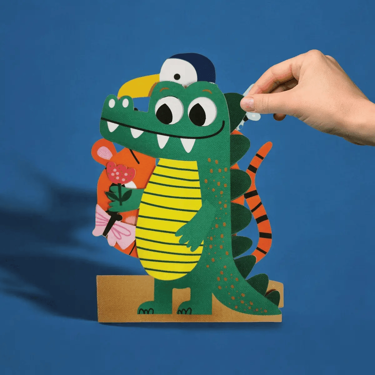 Alljoy Design Crocodile Jiggly Eyes Card