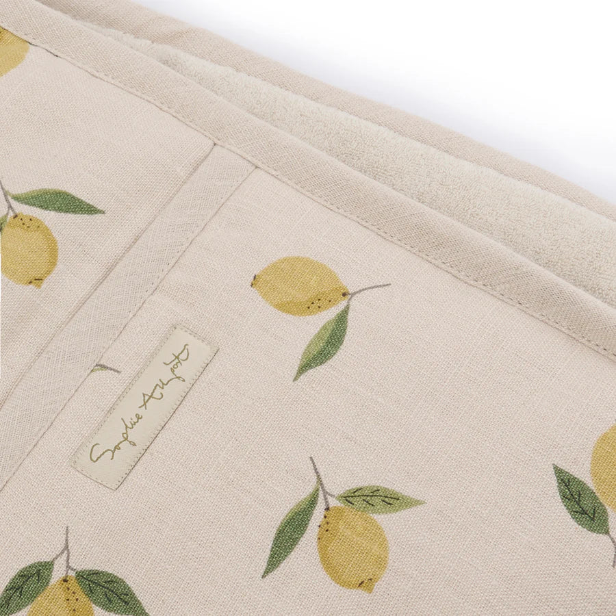 Sophie Allport Linen Double Oven Glove Lemons