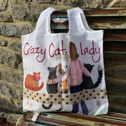 Alex Clark Crazy Cat Lady Reusable Bag