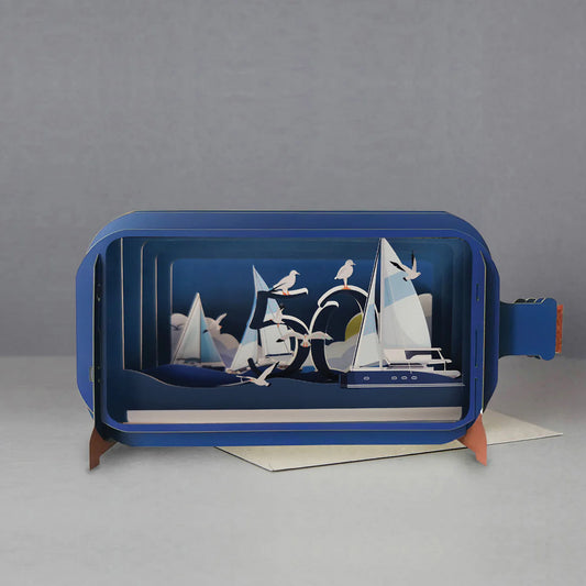 Alljoy Design Age 50 Message In A Bottle Card