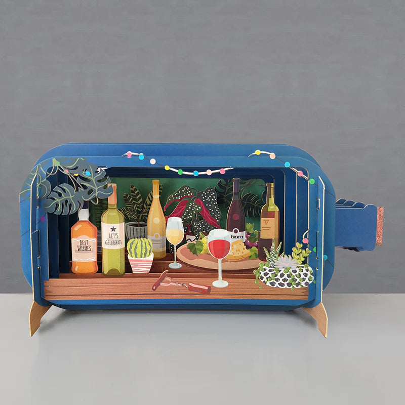 Alljoy Design Drink Message In A Bottle Card