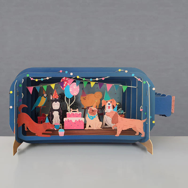 Alljoy Design Dog Birthday Message In A Bottle Card