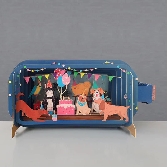 Alljoy Design Dog Birthday Message In A Bottle Card