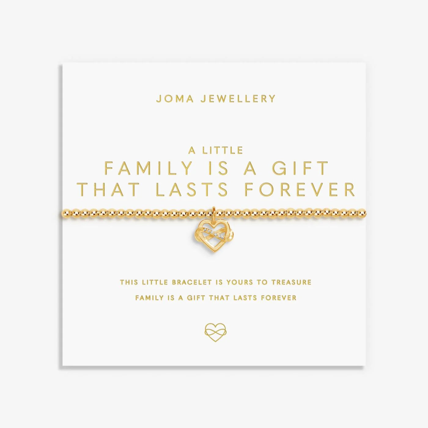 Joma a little ‘Family Is A Gift That Lasts Forever’ Gold Plating