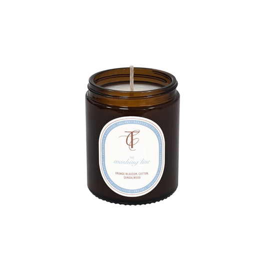 The Washing Line 150g Amber Glass Soy Wax Candle