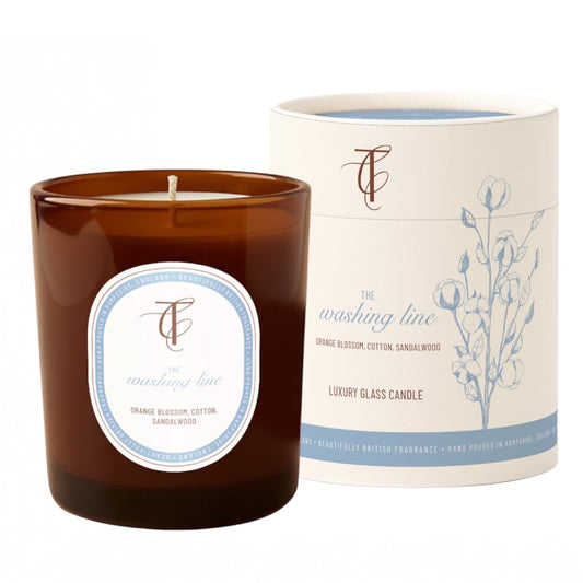 The Washing Line 230g Amber Glass Soy Wax Candle