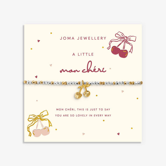 Little Stories 'Mon Cheri' Bracelet In Silver and Gold Plating