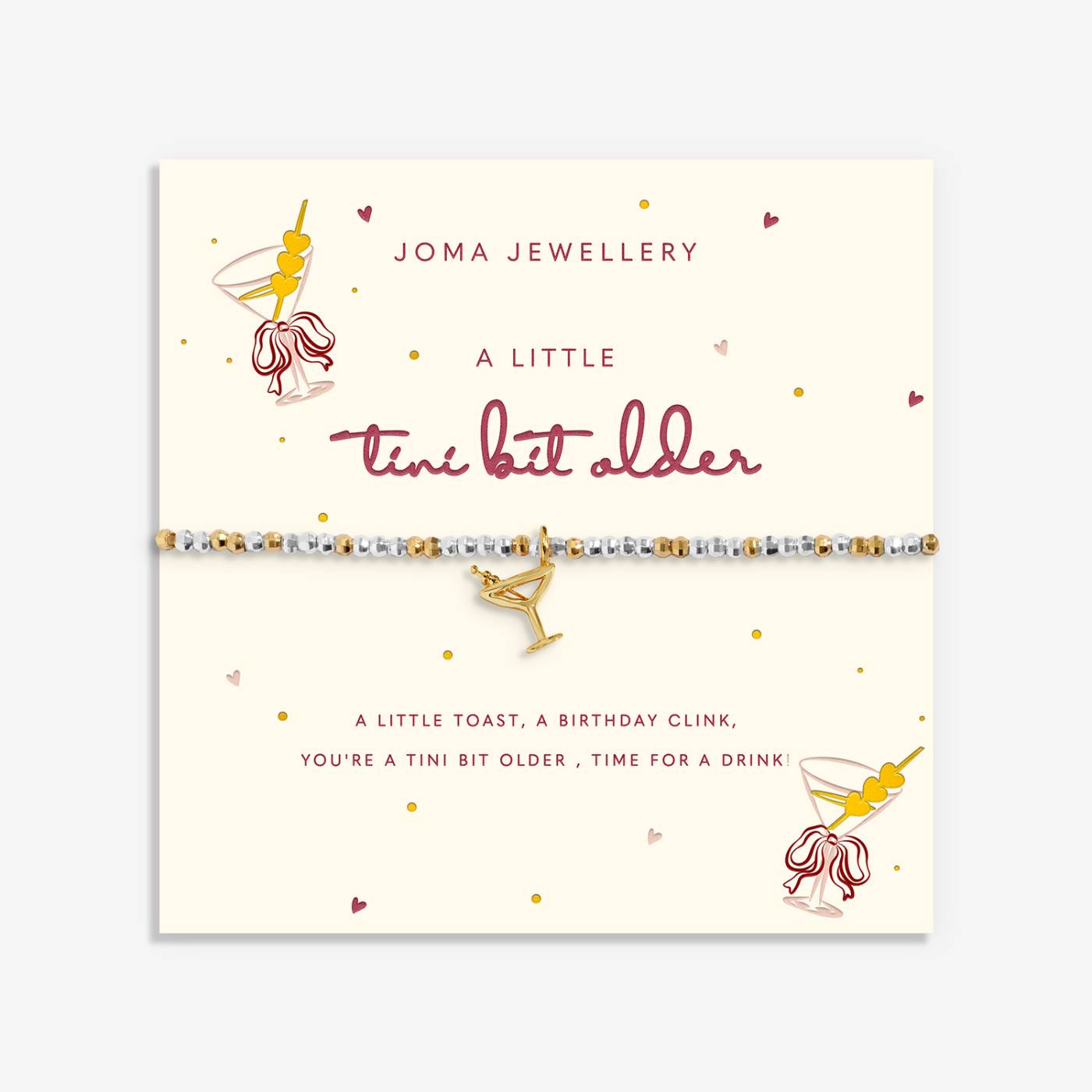 Little Stories 'Tini Bit Older' Bracelet In Silver and Gold Plating