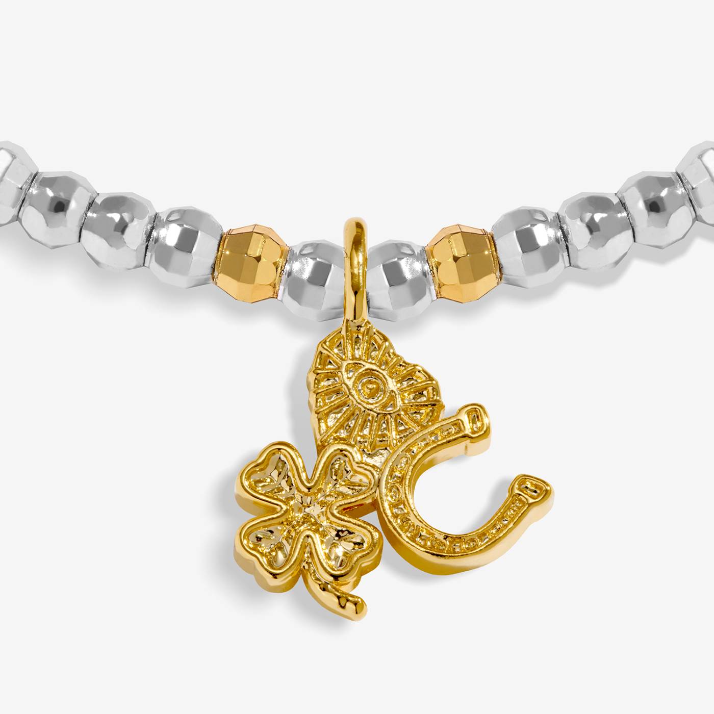 Little Stories 'Love And Luck' Bracelet In Silver and Gold Plating