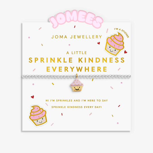Kids' A Little Jomees 'Sprinkle Kindness Everywhere' Bracelet In Silver and Gold Plating