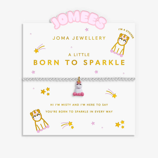 Kids' A Little Jomees 'Born To Sparkle' Bracelet In Silver and Gold Plating