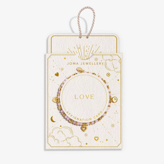 Affirmation Card 'Love' Bracelet
