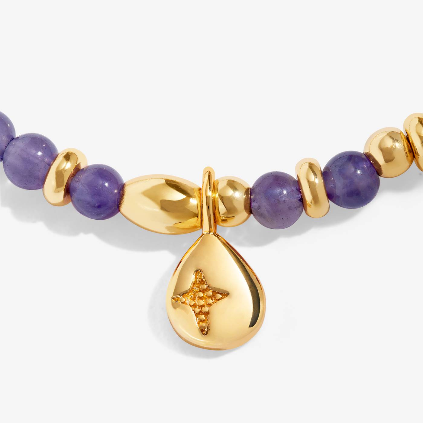 Affirmation Card 'Gratitude' Bracelet In Gold Plating