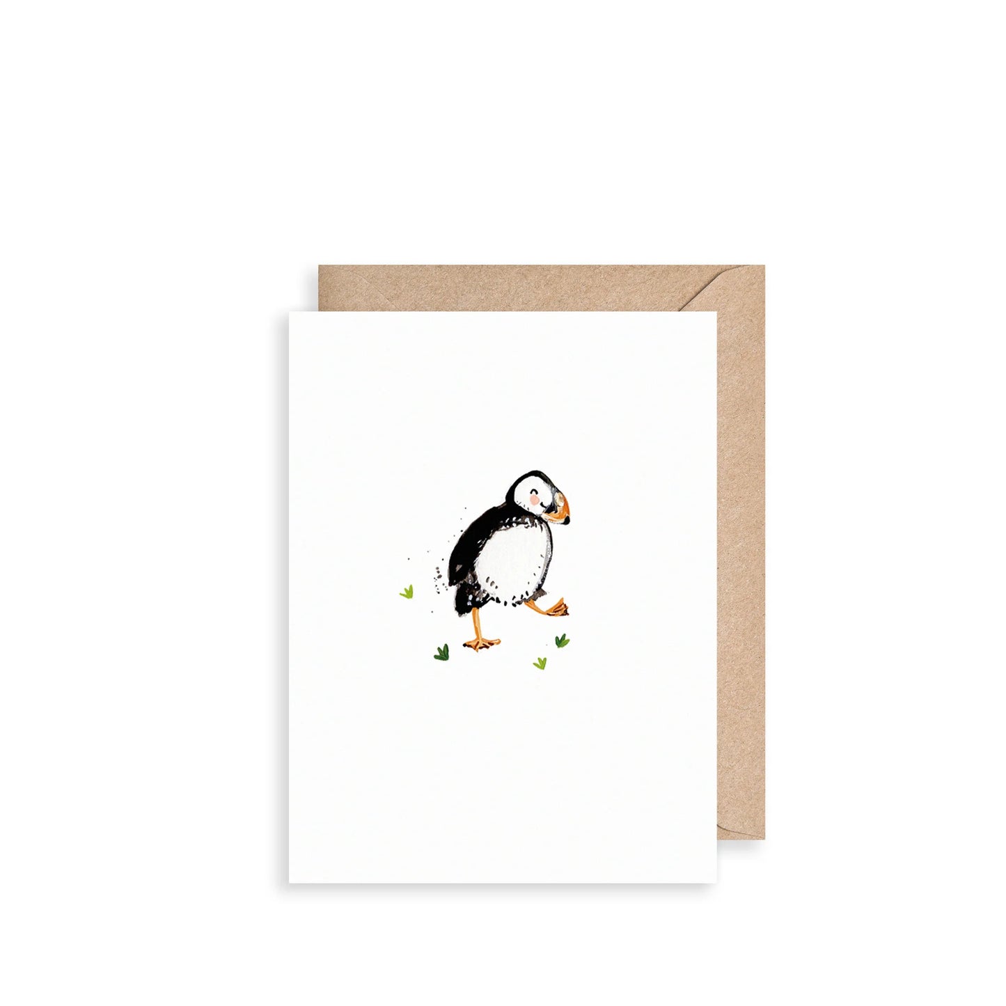 Louise Mulgrew Happy Puffin Mini Card