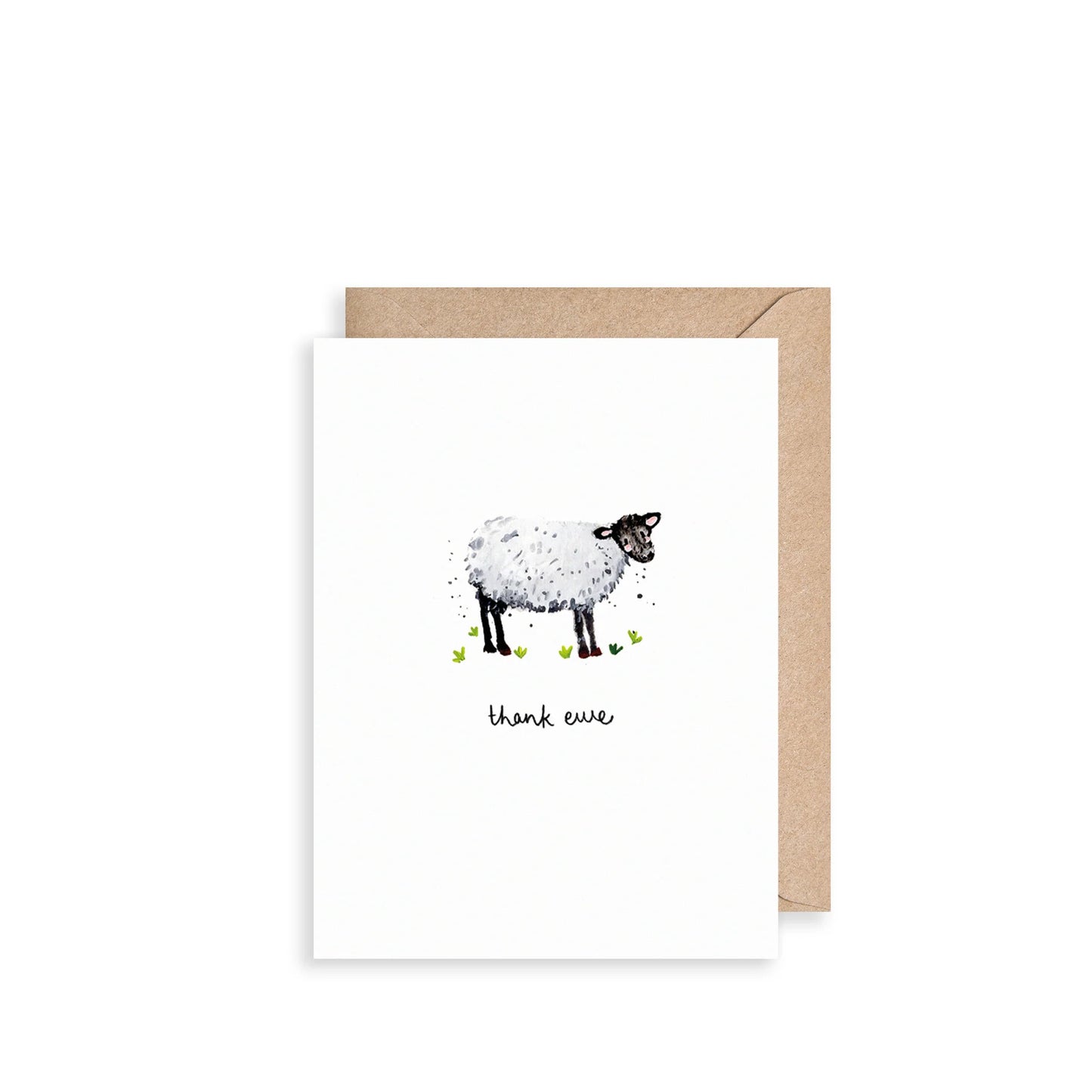 Louise Mulgrew Thank Ewe Mini Card