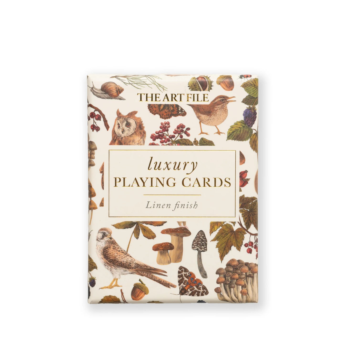 The Art File Woodland-Themed Luxury Playing Cards