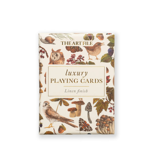The Art File Woodland-Themed Luxury Playing Cards