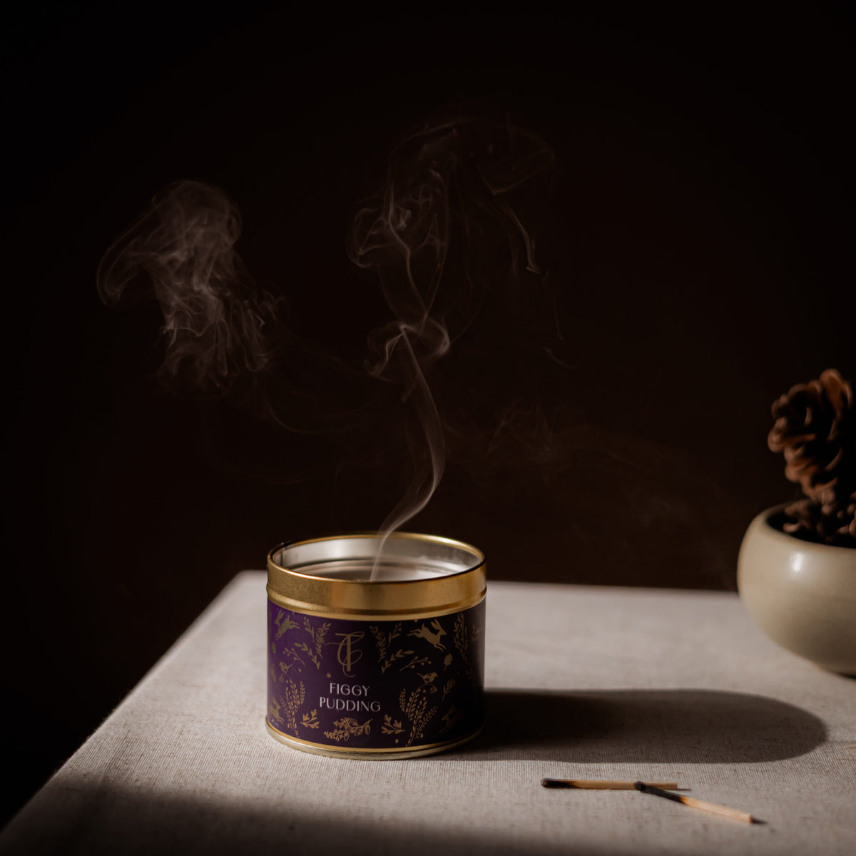 Country Candle Co - Enchanted Woodland Tin Candle - Figgy Pudding