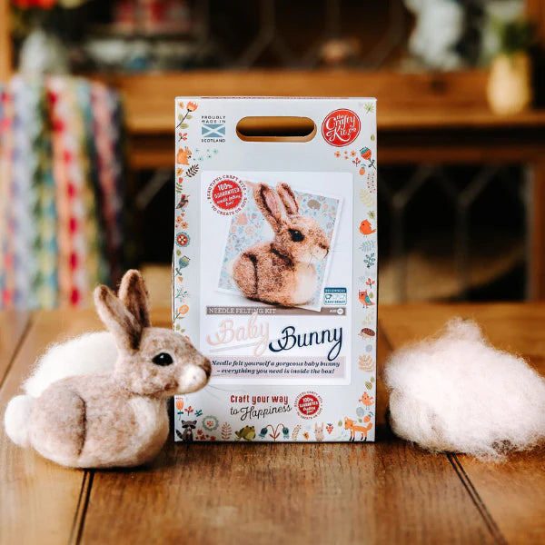 Baby Bunny Needle Felting Kit