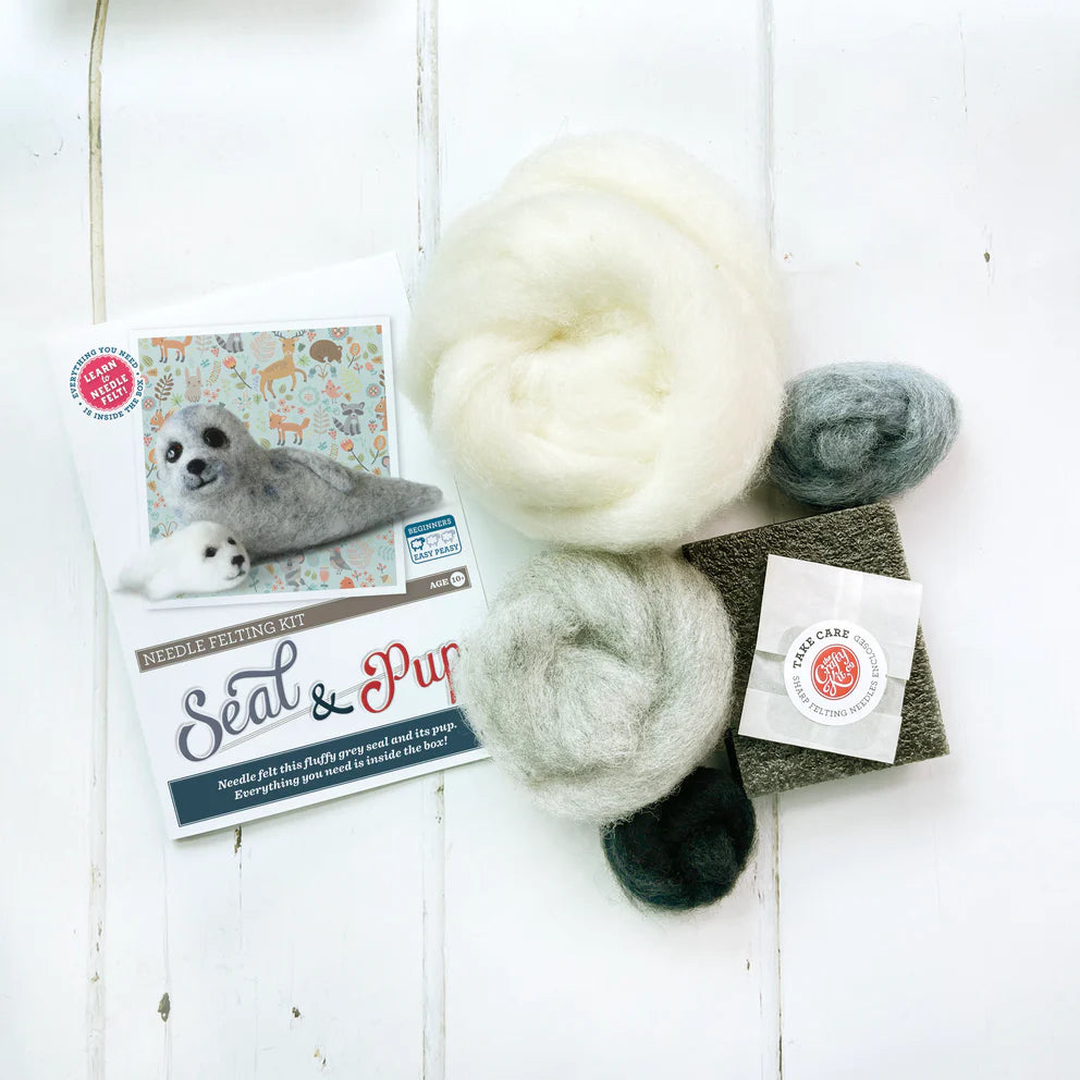 Seal & Pup Needle Felting Kit