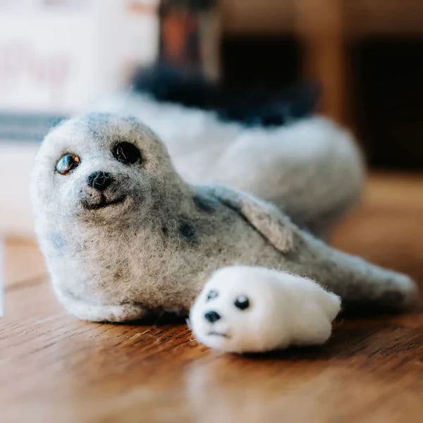 Seal & Pup Needle Felting Kit