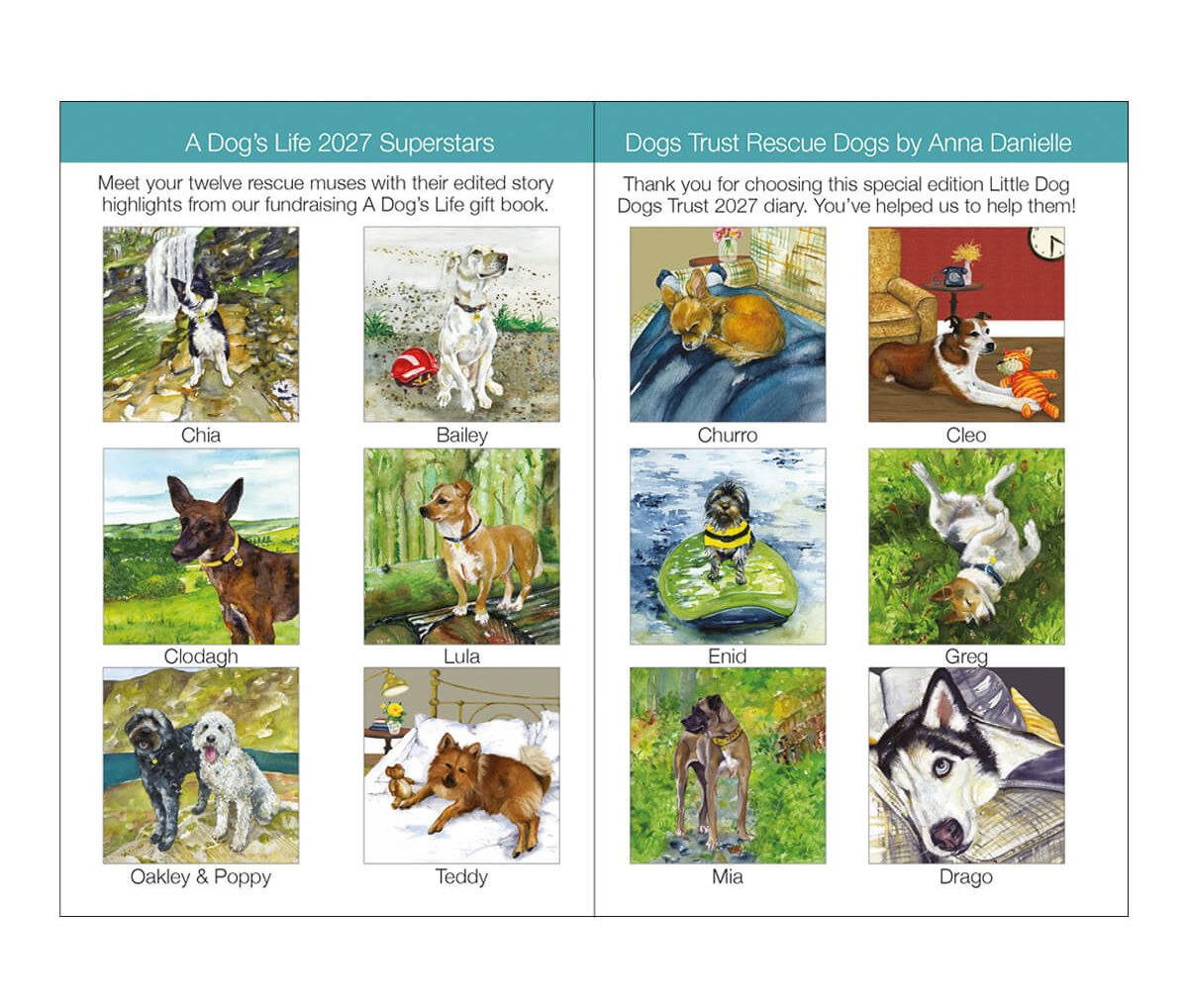 2027 The Little Dog Laughed Month to View Pocket Diary